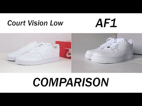 Comparing the Nike Air Force 1 and Nike Court Vision Low | What’s the Difference?
