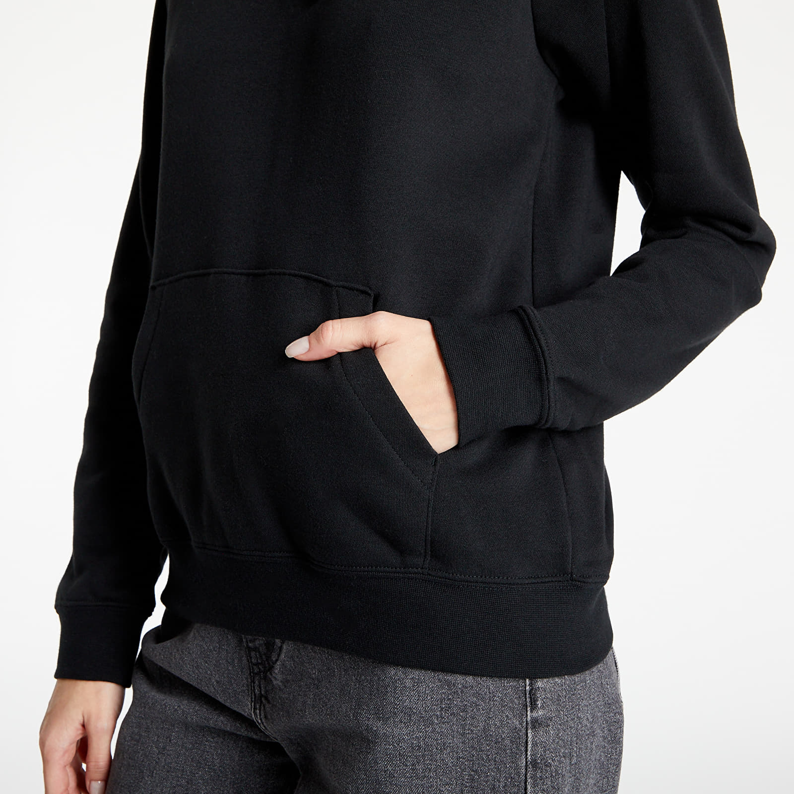womens black nike essential hoodie